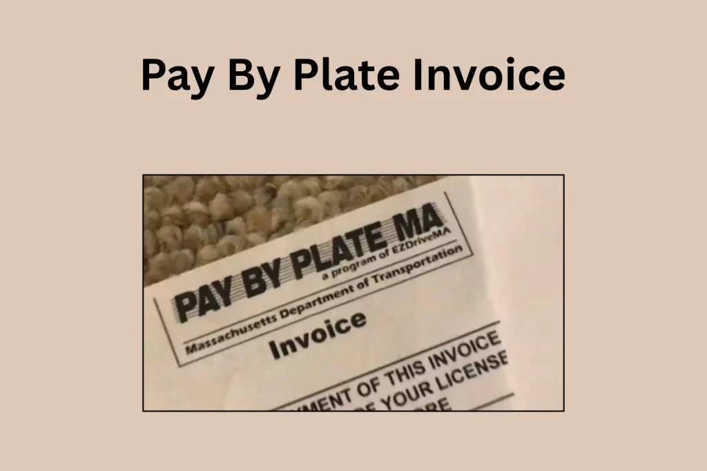 Pay By Plate Invoice
